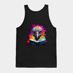 Ostrich Reads Book Tank Top